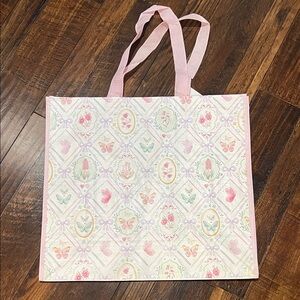 Homegoods Floral Patterned Pink Tote Bag